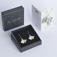 GINKGO LEAF DROP EARRINGS