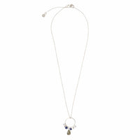 SPARKLES LABRADORITE MIX SILVER NECKLACE