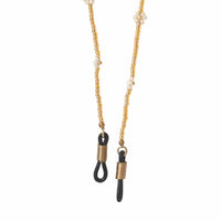 FLOWER CITRINE GOLD GLASSES CORD