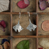 GINKGO LEAF DROP EARRINGS