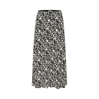 PART TWO RIN LONG SKIRT | BLACK TEXTURE PRINT