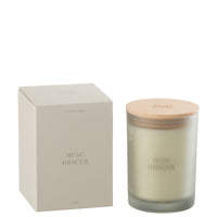 SCENTED CANDLE IN FROSTED GLASS | MUSC OBSCUR