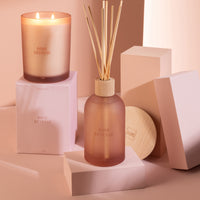 REED DIFFUSER IN FROSTED GLASS BOTTLE | ROSE REVEUSE