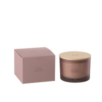 LARGE SCENTED 3 WICK CANDLE IN FROSTED GLASS | FIGUE FRIVOLE