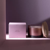 LARGE SCENTED 3 WICK CANDLE IN FROSTED GLASS | FIGUE FRIVOLE