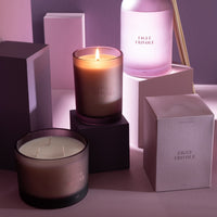 LARGE SCENTED 3 WICK CANDLE IN FROSTED GLASS | FIGUE FRIVOLE