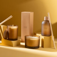 SCENTED CANDLE IN FROSTED GLASS | SANTAL SATINE