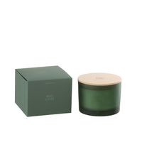 LARGE SCENTED 3 WICK CANDLE IN FROSTED GLASS | BOIS GIVRE