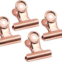 ROSE GOLD BULLDOG CLIPS | PACK 15