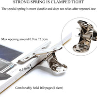 SILVER METAL LARGE BULLDOG CLIPS | PACK 20