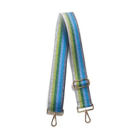 LUREX STRIPE BAG STRAP | BLUE & GREEN