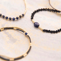 EMOTION LAPIS LAZULI GOLD BRACELET