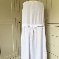 BAMBOO & COTTON AMY DRESS | BRIGHT WHITE | M|L