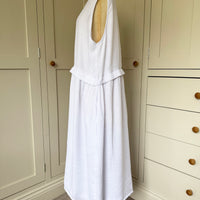 BAMBOO & COTTON AMY DRESS | BRIGHT WHITE | M|L