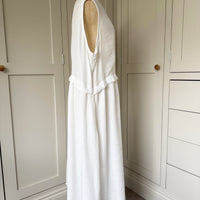 BAMBOO & COTTON AMY DRESS | OFF WHITE | M|L