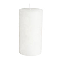 RUSTIC PILLAR CANDLE | WHITE