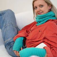 PLEATED SNOOD NECKWARMER