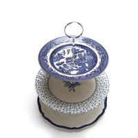 THREE TIER CAKE STAND HANDLE | CALISA SILVER