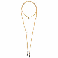 FLOWER CITRINE GOLD GLASSES CORD
