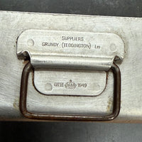 VINTAGE 1949 GRUNDY ALUMINIUM DINNER TRAY | LARGE WITH 2 HANDLES | B