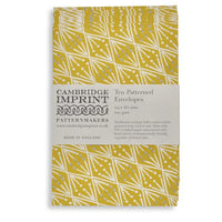 10 PATTERNED ENVELOPES | SELVEDGE MUSTARD