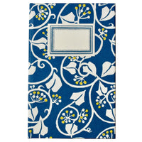CAMBRIDGE IMPRINT HARDBACK NOTEBOOK | IVY DEEP MARINE BLUE & ACID YELLOW