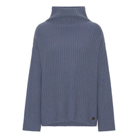 GINE TURTLE-NECK MONGOLIAN CASHMERE SWEATER | SLATE GREY
