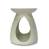 WHITE CERAMIC WAX MELT BURNER