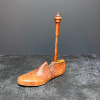 VINTAGE SHOE LAST KITCHEN ROLL HOLDER