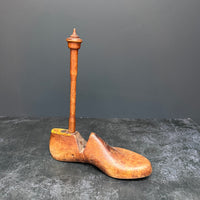 VINTAGE SHOE LAST KITCHEN ROLL HOLDER