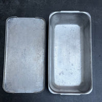 VINTAGE GRUNDY ALUMINIUM LOAF TIN WITH LID
