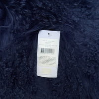 TIBETAN SHEEPSKIN RUG CORNSILK BLUE