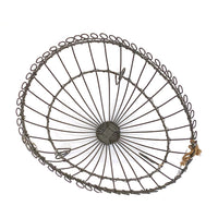 VINTAGE WIRE MADAM STOLTZ EGG SHAPED BASKET