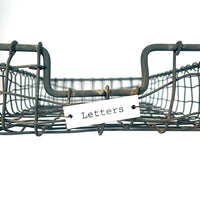 HOUSE DOCTOR ZINC WIRE LETTER TRAY