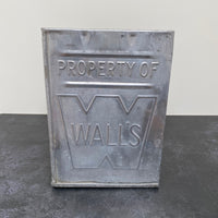 VINTAGE WALL'S ICE CREAM METAL STORAGE BOX