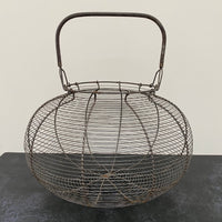 VINTAGE GIANT WIRE EGG BASKET