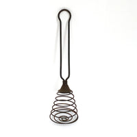 VINTAGE WIRE METAL EGG WHISK | SHAPED HANDLE