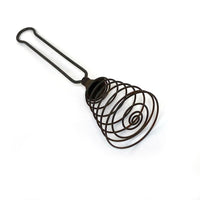VINTAGE WIRE METAL EGG WHISK | SHAPED HANDLE