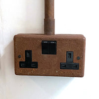 RUSTED DOUBLE SOCKET OUTLET