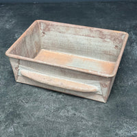 VINTAGE RUSTY DECORATIVE BAKING LOAF TIN