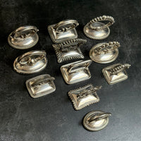 DECORATIVE SILVER FOOD CLOCHE HANDLES