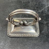 DECORATIVE SILVER FOOD CLOCHE HANDLES