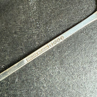 SET OF 6 SILVER VINTAGE COFFEE BEAN TEASPOONS