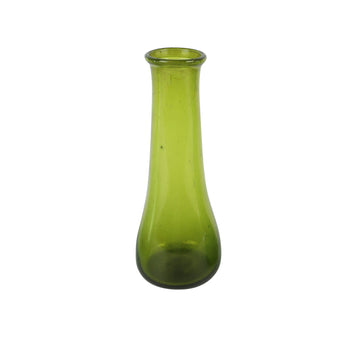 CARNIVAL OF COLOURS RECYCLED GLASS BOTTLE VASE | OLIVE GREEN