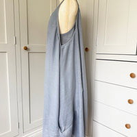 BAMBOO & COTTON SUMMER SCOOP DRESS | GREY | S|M