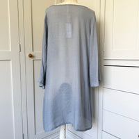 BAMBOO & COTTON TUNIC DRESS | GREY