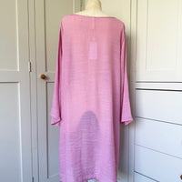 BAMBOO & COTTON TUNIC DRESS | DUSKY PINK