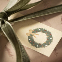 MY NOSTALGIC CHRISTMAS GIFT TAGS | WREATH