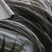 VINTAGE STYLE DOUBLE QUILT | THUNDER GREY