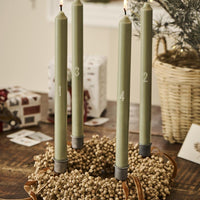 LARGE HANDMADE WREATH WITH WOODEN BEADS | NATURAL WOOD